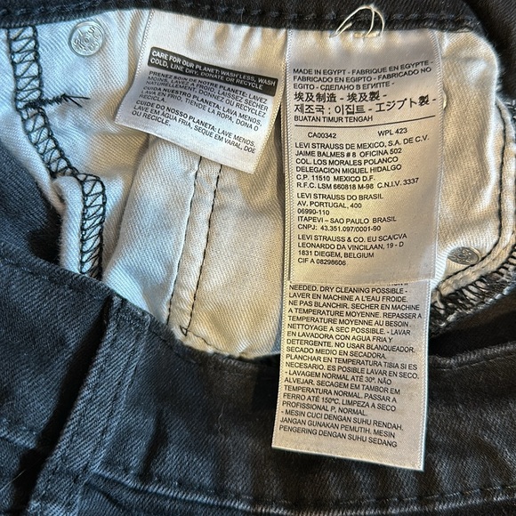 LEVI STRAUSS & CO 514 Jeans black W29 L30 - Picture 5 of 6